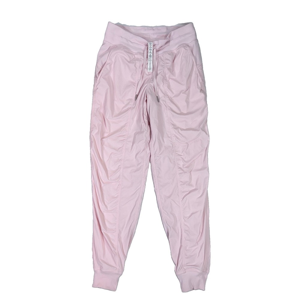 🍓Lululemon Dance Studio Joggers Size 6 RARE Pink Lined Strawberry Milkshake 28"